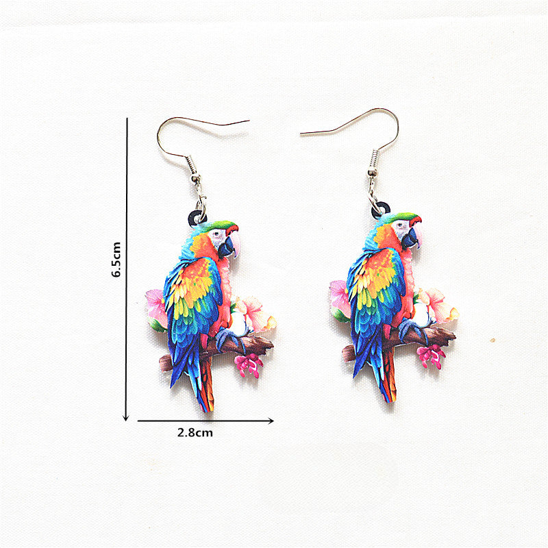 Wholesale Animal Earrings Creative Acrylic Cartoon Earrings ACC-ES-XN019