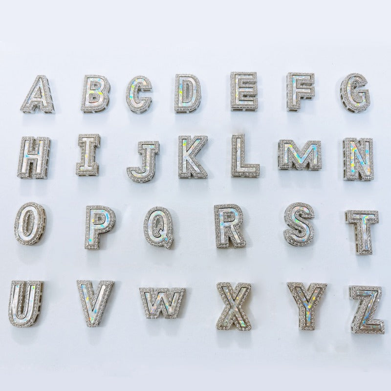 Wholesale Letter Colored Crystal Clavicle Necklaces ACC-NE-MeiLi001