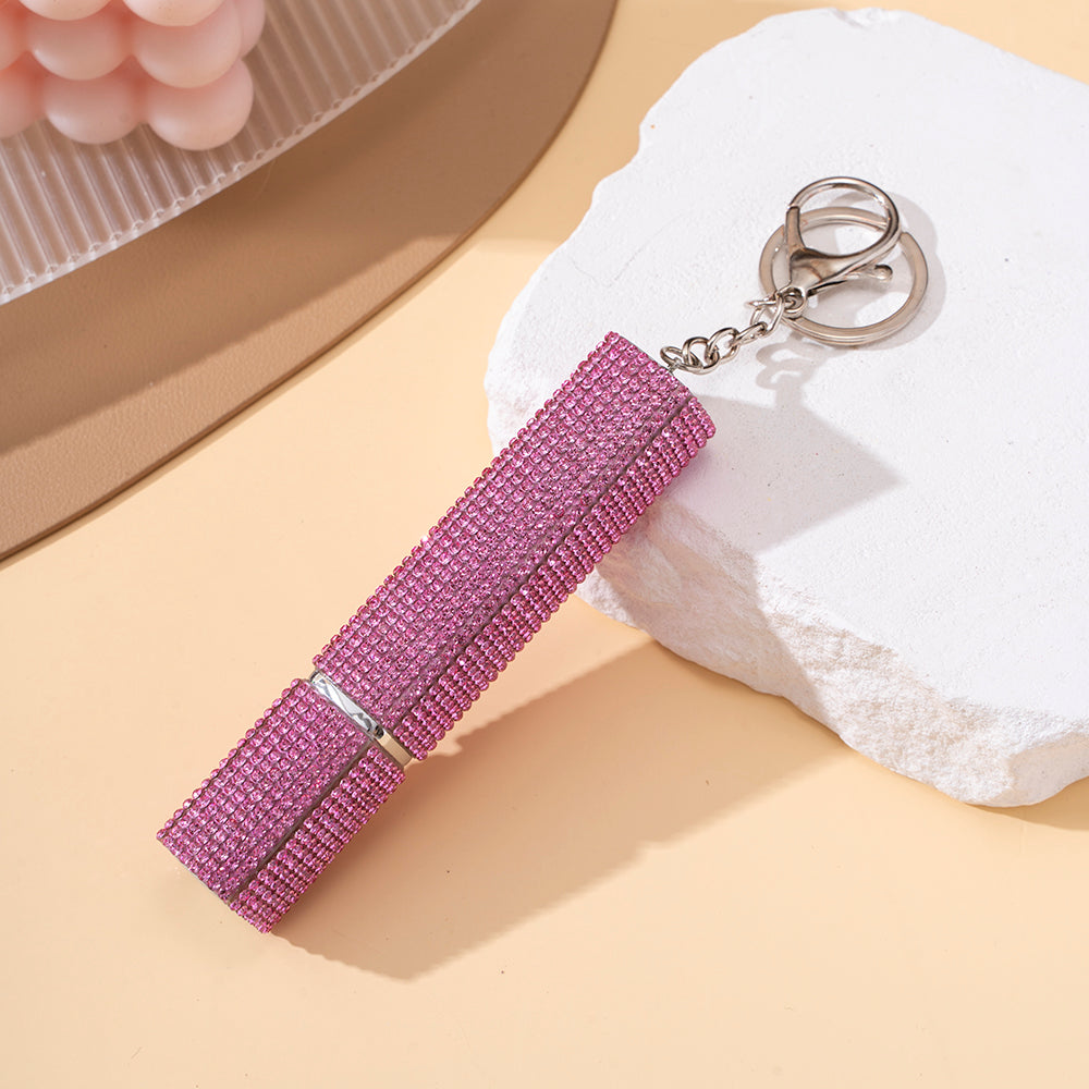 Wholesale Diamond 12ml Perfume Bottle Keychain Portable Keychain Pendant ACCVIP-KC-ZhiYa018