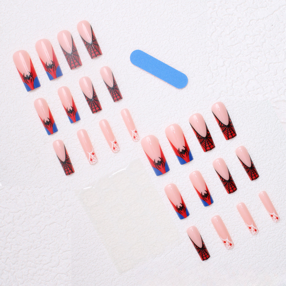 Wholesale 24 Pieces/box Press-on Halloween Nails Kits Nail Stickers ACC-NS-XingNai023