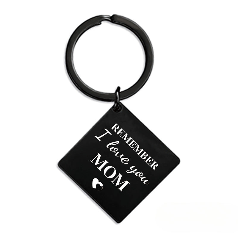 Wholesale Mother's Day Gift Metal Square Keychain ACC-KC-Ganggu008