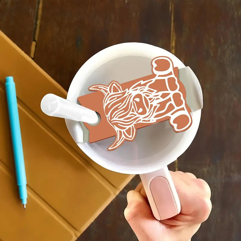 Wholesale Cow Tumbler Tags 40oz Ice Cream Cup Lid Tags Accessories ACC-CA-ZhiS001