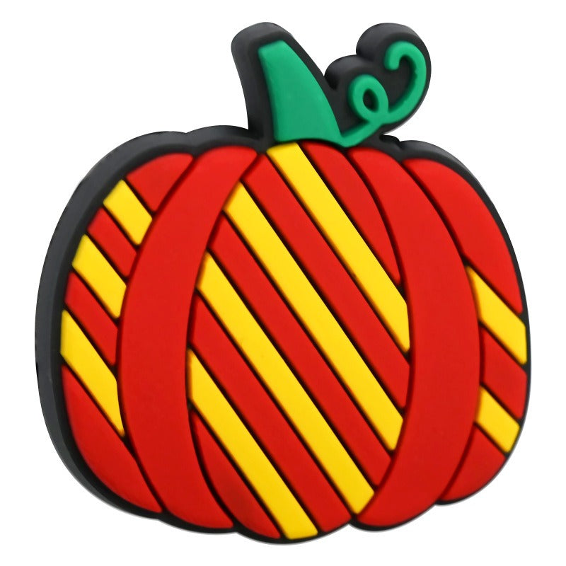 Wholesale Random 100pc Halloween Pumpkin Series PVC Soft Focal Beads DIY Bead Pen Accessories  ACC-BDS-RYY016