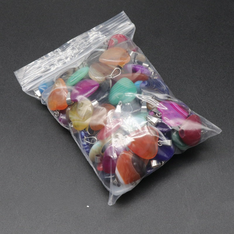 Wholesale Agate Colored Love Pendant ACC-PT-KeSuo006