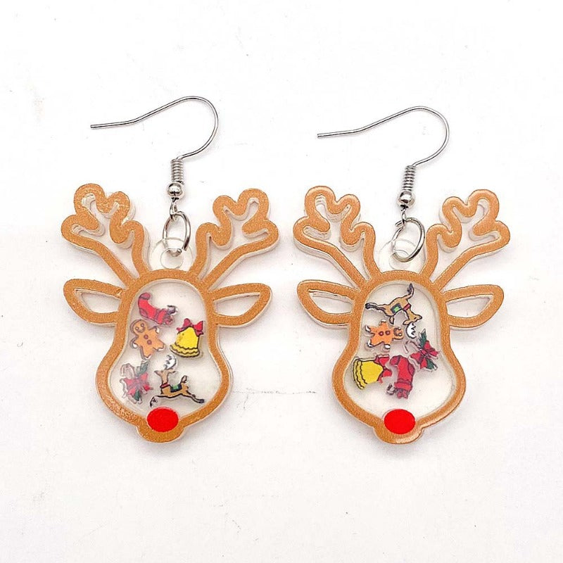 Wholesale Christmas Tree Snowman Elk Earrings ACC-ES-ChenY102