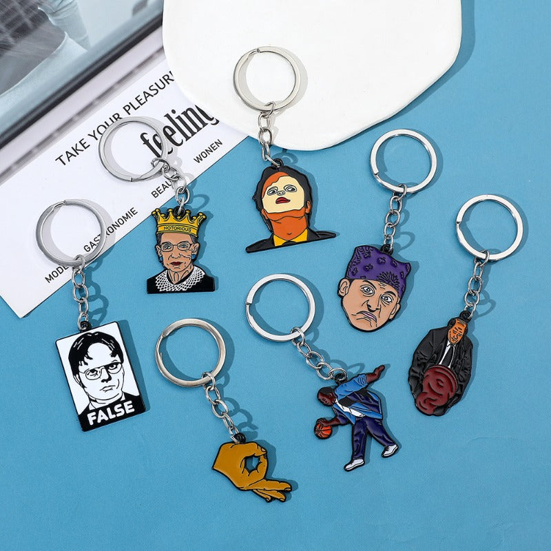 Wholesale Movie and TV Drama Office Peripheral Mask Keychain ACC-KC-Boshuo002