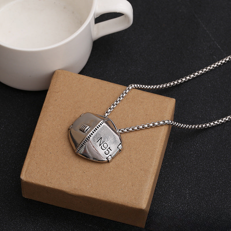 Wholesale Vintage Titanium Steel Hip Hop Necklace Sweater Chain Long Necklace ACC-NE-BYJY007