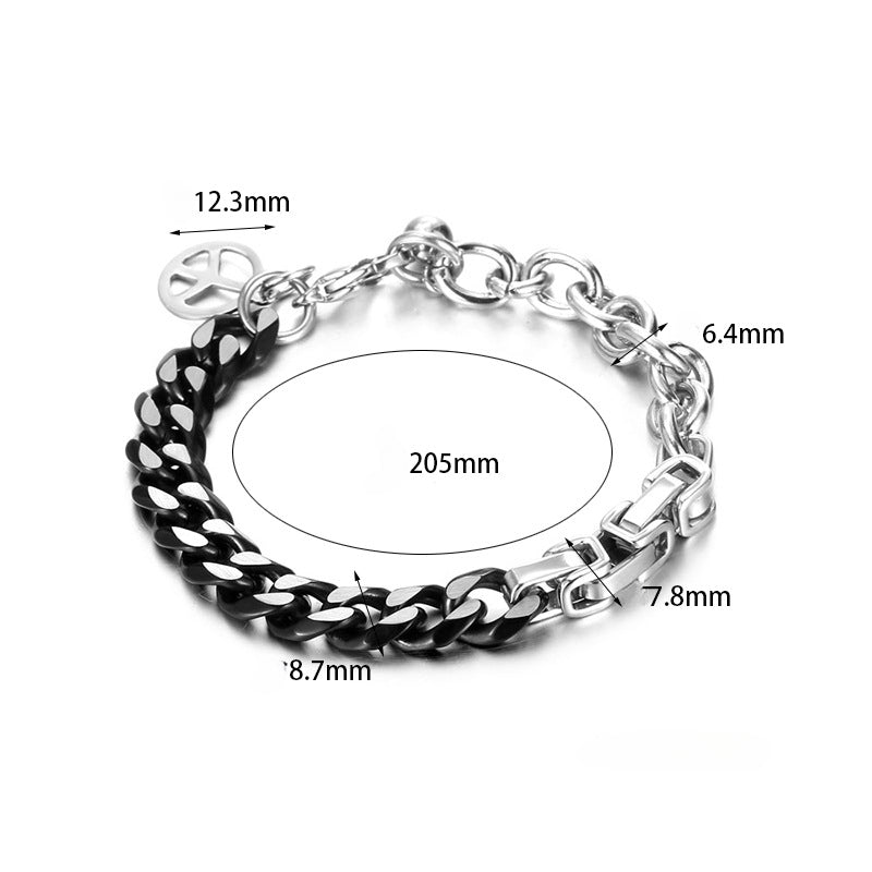 Wholesale Cuban Chain Titanium Steel Bracelet ACC-BT-Yixin008