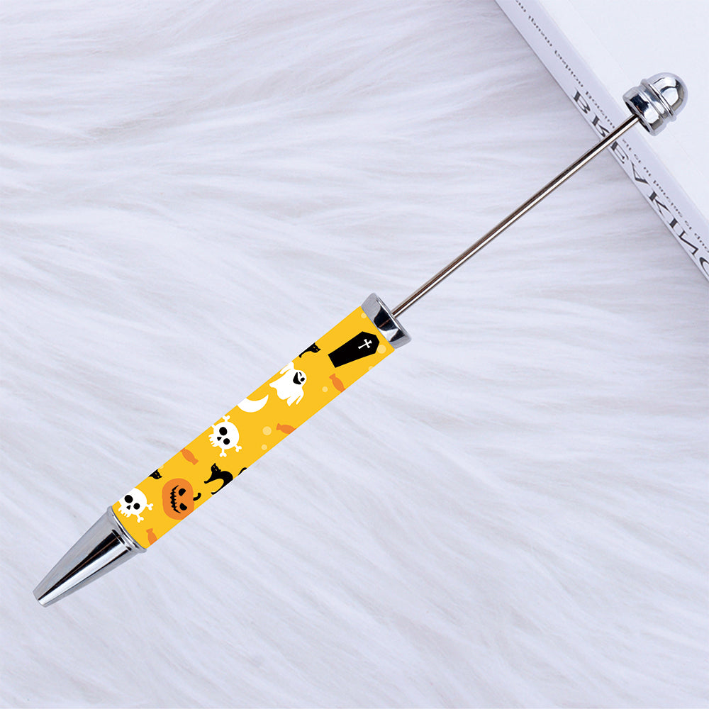Wholesale Beadable Pens Halloween Printed Cartoon Sticker DIY Bead Pen ACC-PN-CY010