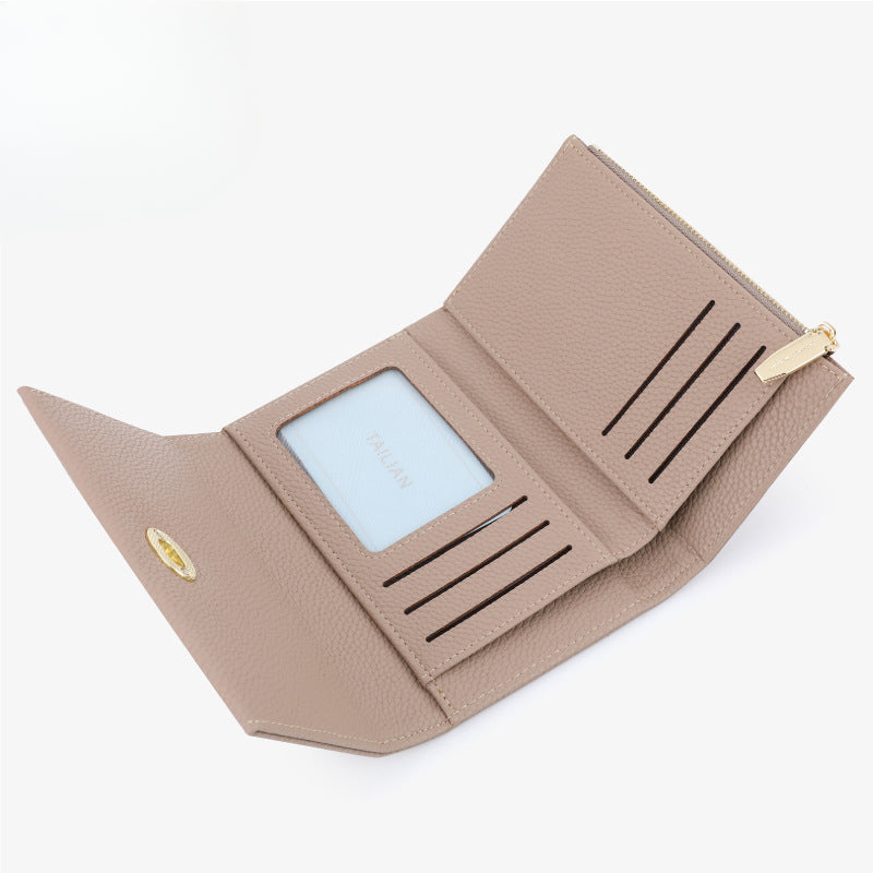 Wholesale Short PU Leather Lock Wallet ACC-WT-Tailian006