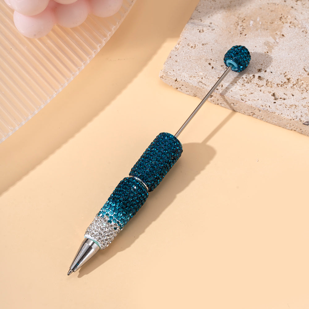 Wholesale Beadable Pens Clay Inlaid with Diamonds Plastic DIY Beaded Pens ACC-PN-ZhiYa002