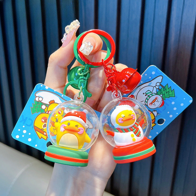 Wholesale Christmas Yellow Duck Keychains ACC-KC-WoAn016