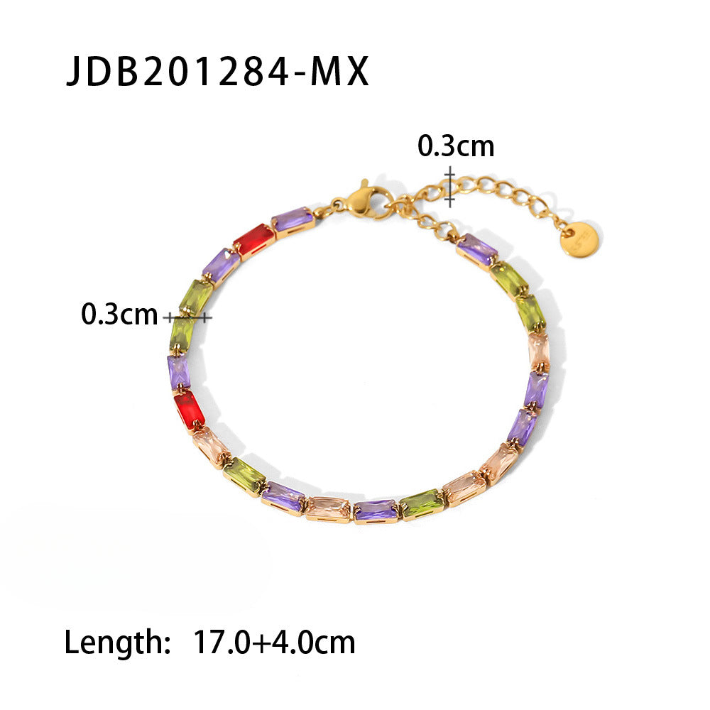 Wholesale Stainless Steel Inlaid Zircon Bracelet ACC-BT-WanX001 ACC-BT-WanX001