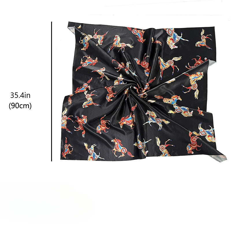 Wholesale Western Style Ethnic Style Denim Scarves Silk Scarf ACC-SS-HY010