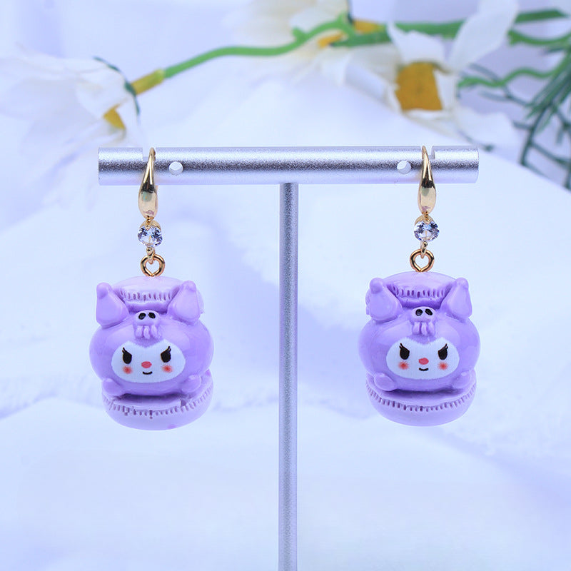 Wholesale Cartoon Cute Three-dimensional Resin Earrings ACC-ES-Fany008