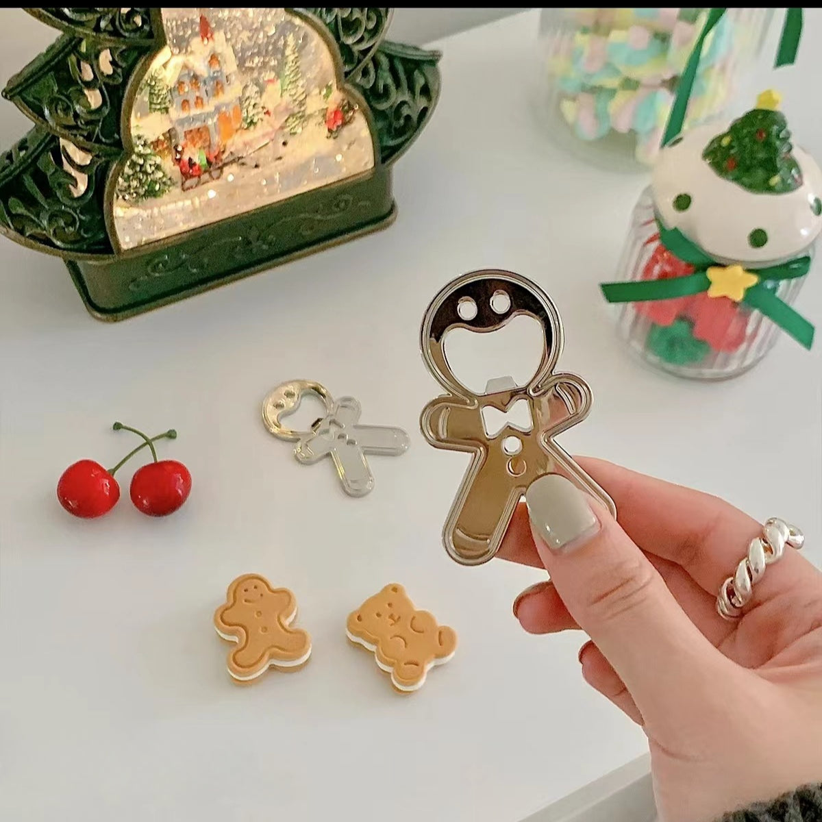Wholesale Gingerbread Man Doll Refrigerator Magnet Bottle Opener ACC-BO-XunXin001