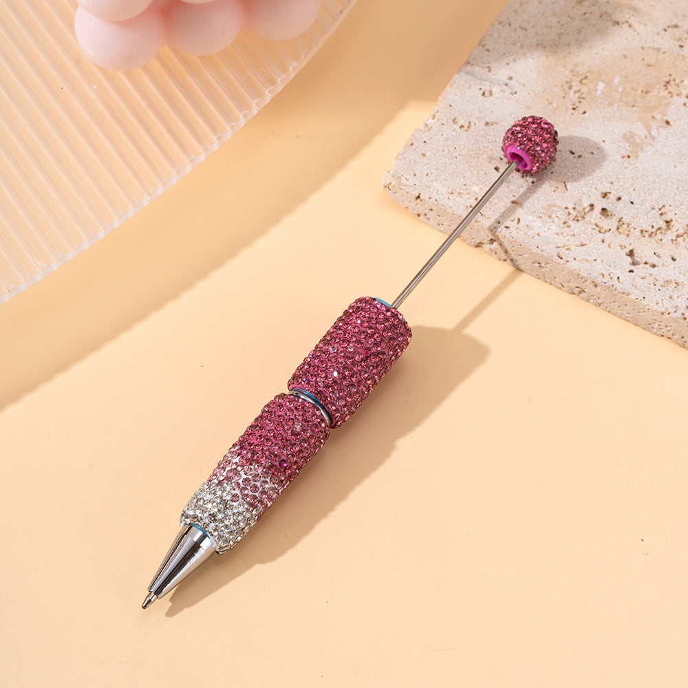 Wholesale Beadable Pens Clay Inlaid with Diamonds Plastic DIY Beaded Pens ACC-PN-ZhiYa002