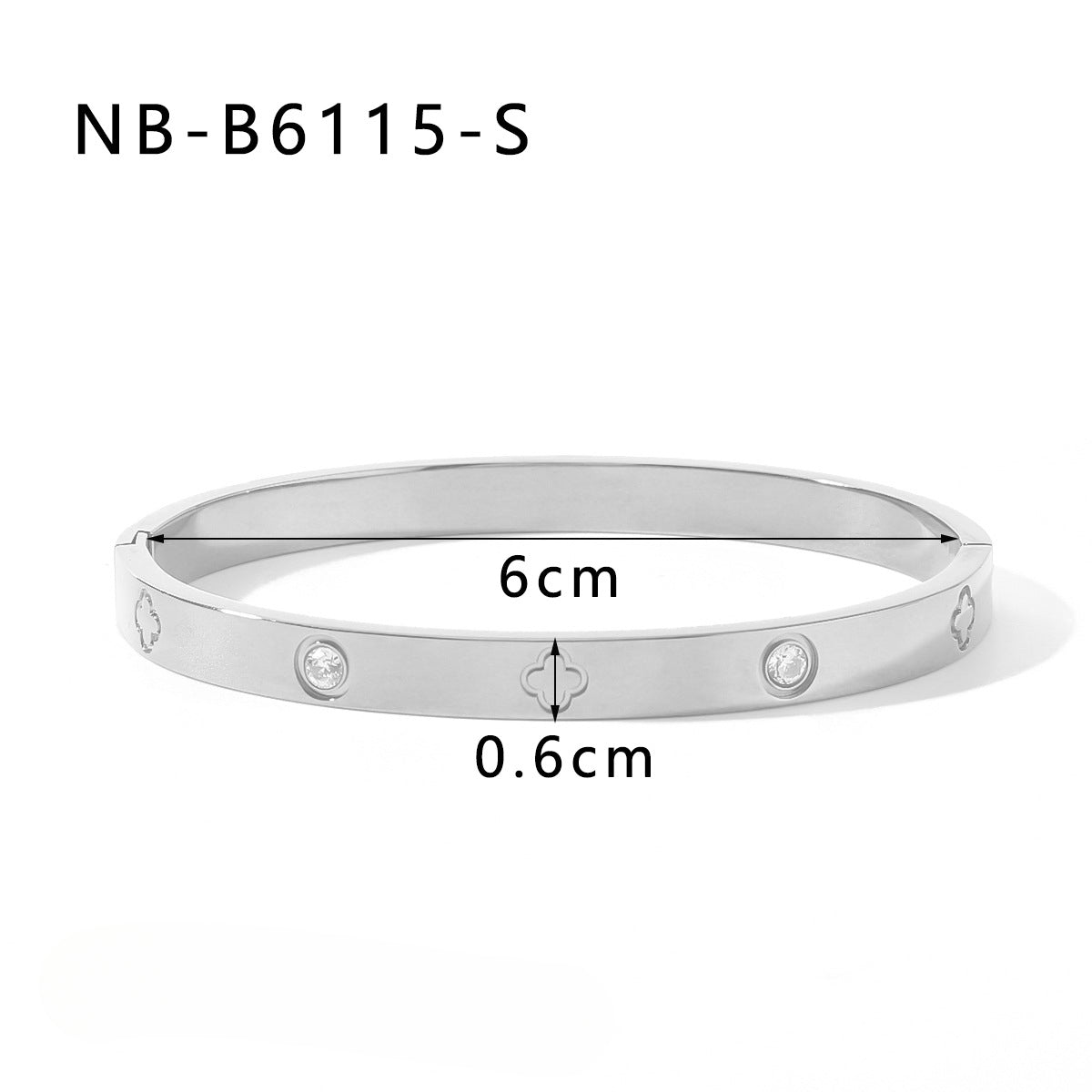 Wholesale Stainless Steel 18k Gold Plated Heart Diamond Bracelets ACC-BT-Xiny021