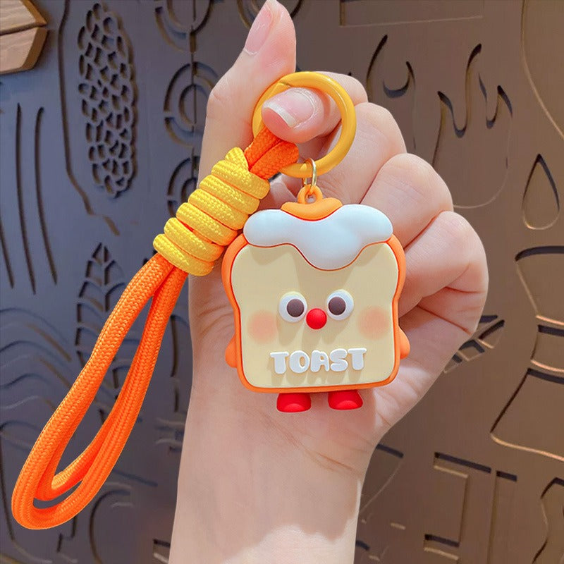 Wholesale Creative Cute Simulation Toast Keychain ACC-KC-ZhongChi002