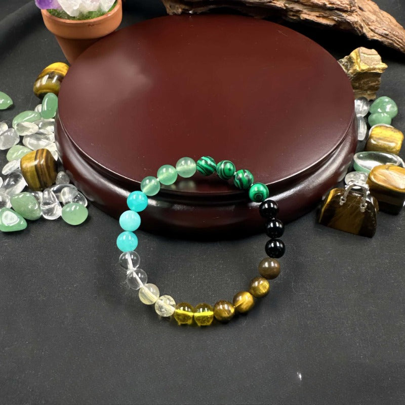 Wholesale Natural Green Aventurine Citrine Tiger Eye Stone Bracelet ACC-BT-XiaoDu006
