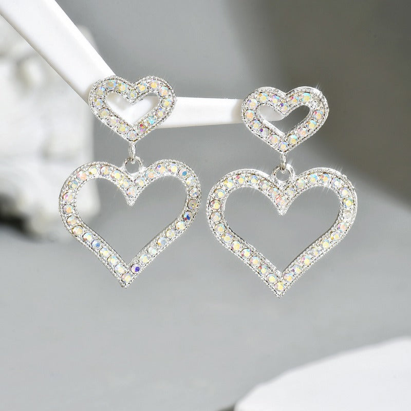 Wholesale Diamond Heart Earrings ACC-ES-BaSha011