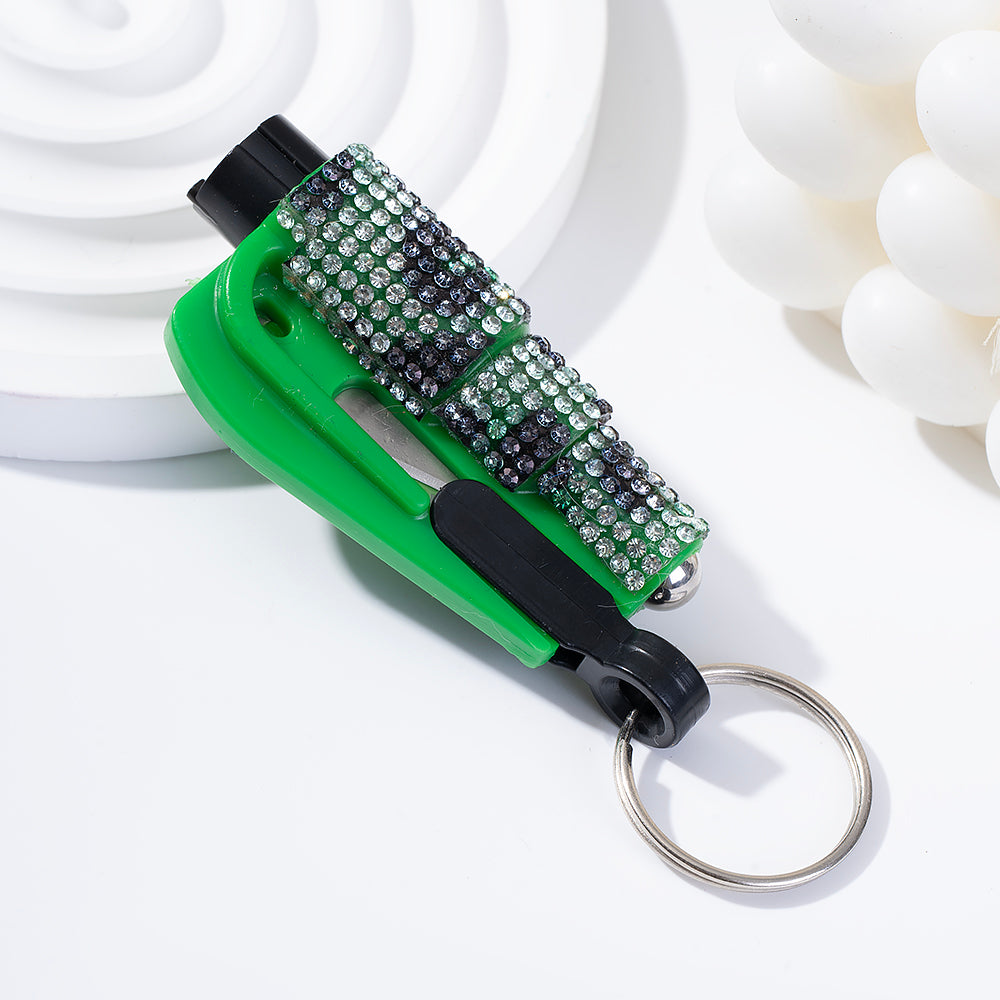 Wholesale Mini Car Hammer Seat Belt Release Keychain with Drill ACCVIP-KC-ZhiYa013