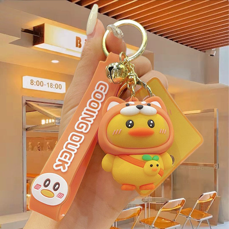 Wholesale Cartoon Cute Duck PVC Keychains ACC-KC-Chaow006