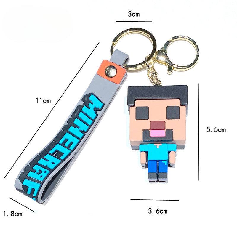 Wholesale Cartoon PVC Soft Keychain Creative Keychain ACCVIP-KC-XinShu006