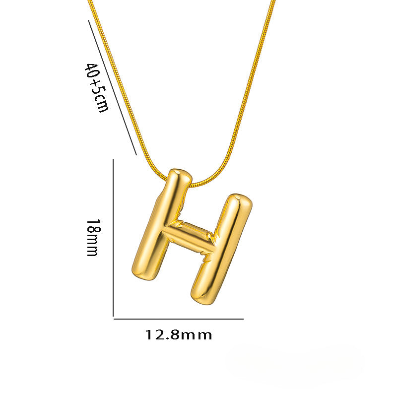 Wholesale Stainless Steel English Letter Necklace ACC-NE-KuCai014