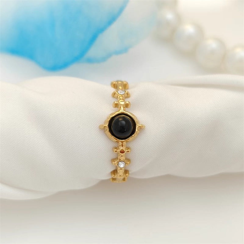 Wholesale Irregular Vintage Open Adjustable Ring Stainless Steel Rings ACC-RS-TaiMei002