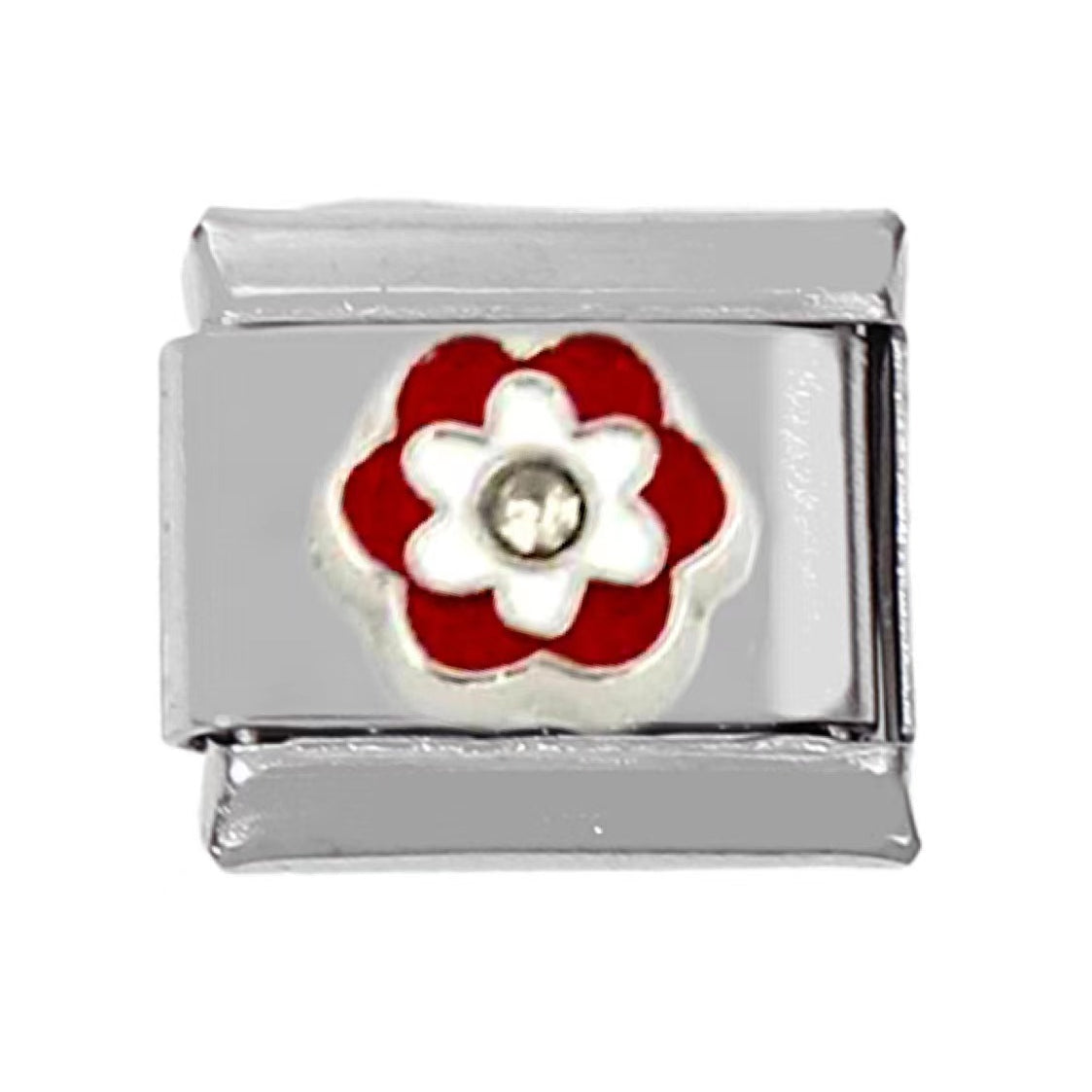 Wholesale 5pcs Italian Charm Bracelet Charm Module Stainless Steel Tulip Butterfly Bracelet 9mm DIY Pattern Free Stitching Detachable Composable Bracelet ACC-BT-DaLiang013