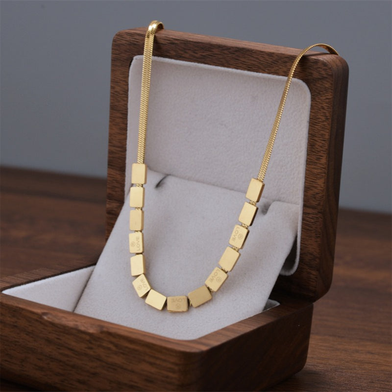 Wholesale Titanium Steel Luxury Necklace ACC-NE-Quanx003