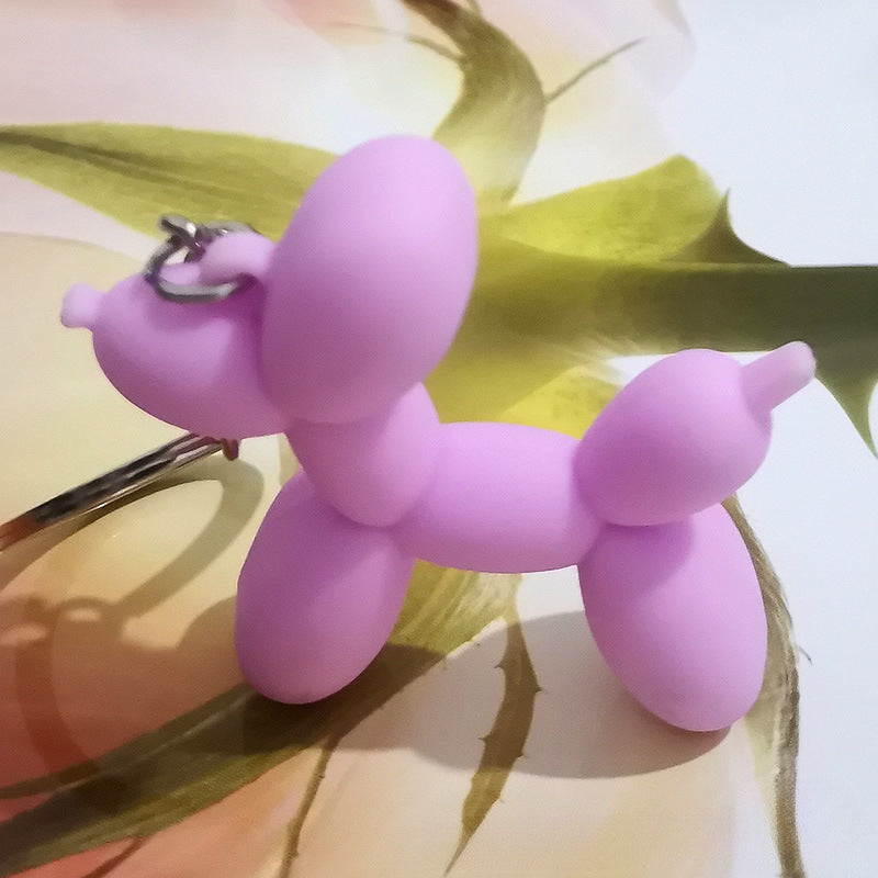 Wholesale Cute Three-dimensional Balloon Dog Keychain Cartoon Silicone Bag Ornaments ACC-KC-YCY003