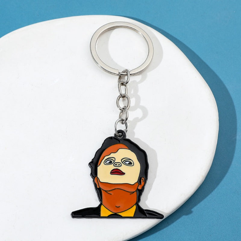 Wholesale Movie and TV Drama Office Peripheral Mask Keychain ACC-KC-Boshuo002