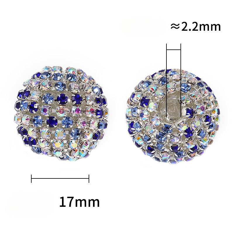 Wholesale of 5 Pieces/pack of Acrylic Colored 17mm Diamond Balls DIY Beads ACC-BDS-BLG005