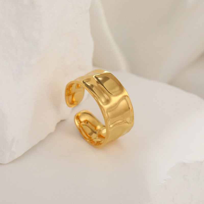 Wholesale Electroplated 18K Stainless Steel Loose Rings  ACC-RS-TaiMei007