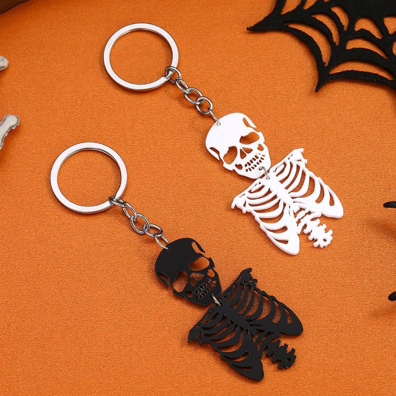 Wholesale Funny Ghost Dark Skull Halloween Keychain ACC-KC-RongRui018