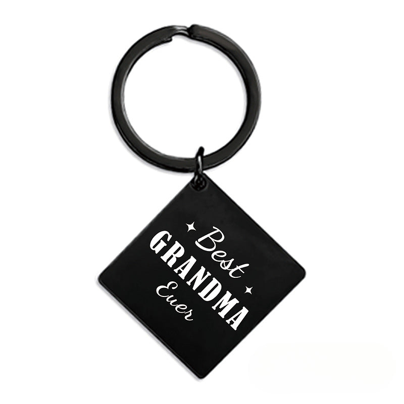 Wholesale Mother's Day Gift Metal Square Keychain ACC-KC-Ganggu008