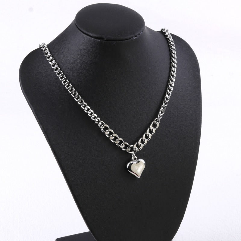Wholesale Stainless Steel Heart Pendant Necklace ACC-NE-FeiLing002