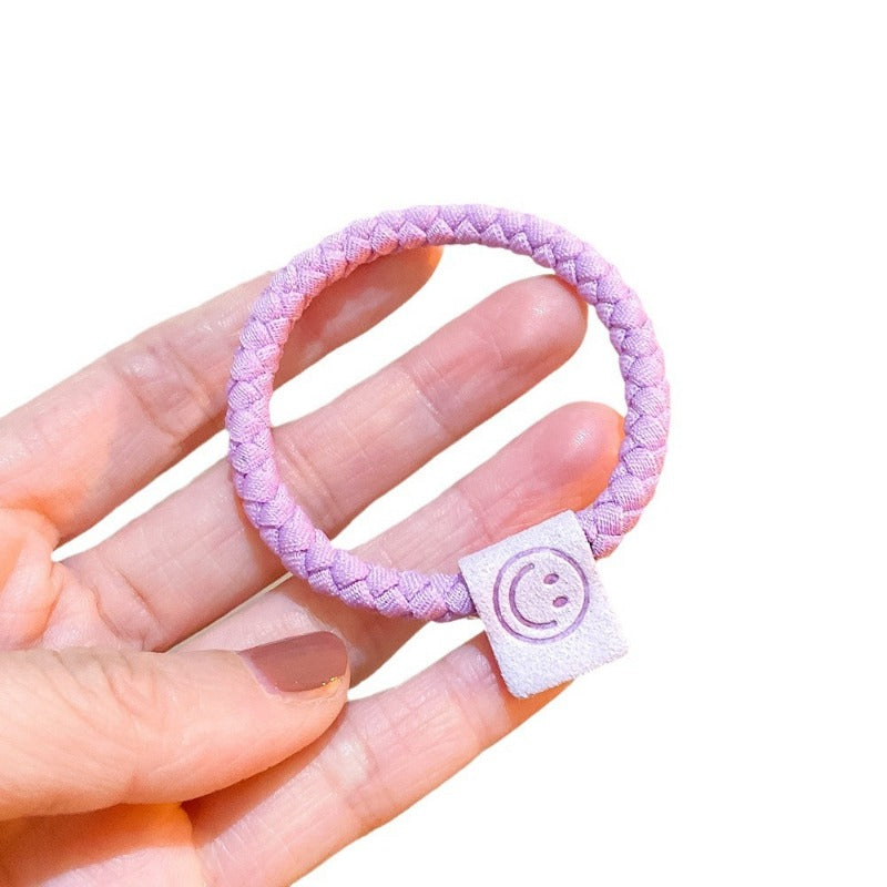 Wholesale Candy Color High Elastic Smiley Face Hair Band ACC-HS-Huidi038