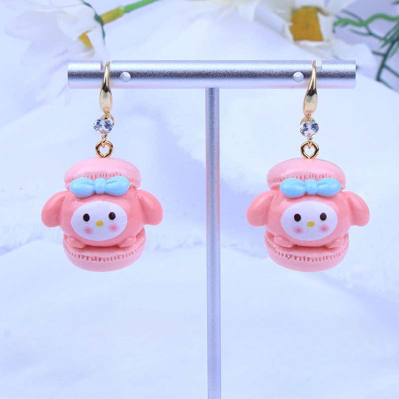 Wholesale Cartoon Cute Three-dimensional Resin Earrings ACC-ES-Fany008