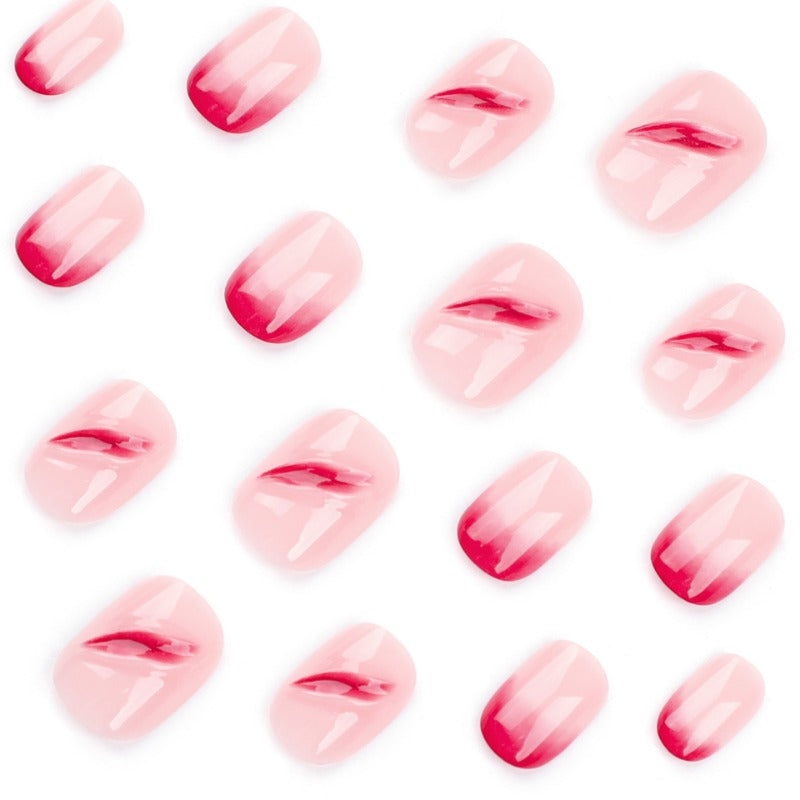 Wholesale 24 Pieces/box Halloween Red Nails Kits Nail Stickers ACC-NS-LeFan218