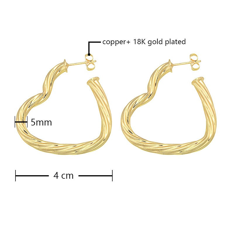 Wholesale Niche Design Heart Earrings ACC-ES-MoCai005