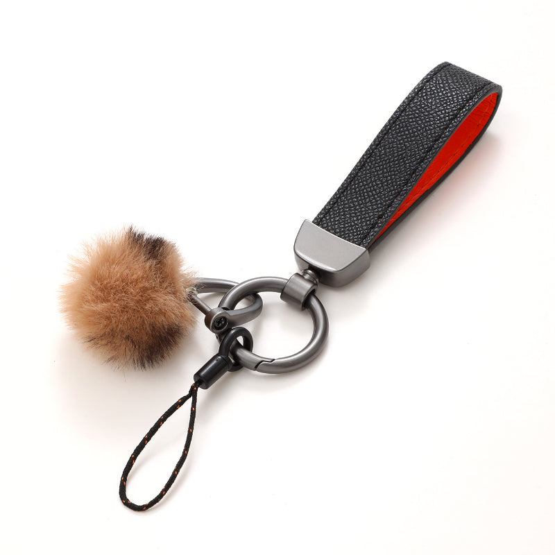 Wholesale Leather Plush Accessories Detachable Keychains ACC-KC-YiTian002