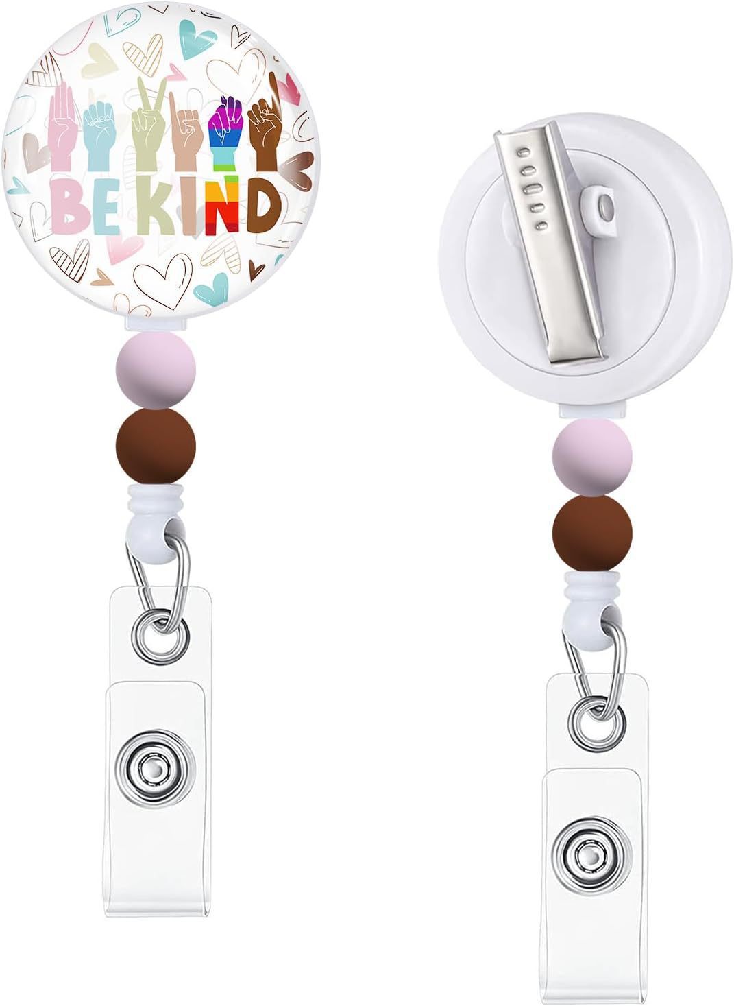 Wholesale Rainbow Devil Eyes Autism Badge Scroll Retractable Keychain Badge Reels ACC-KC-ChiHai009