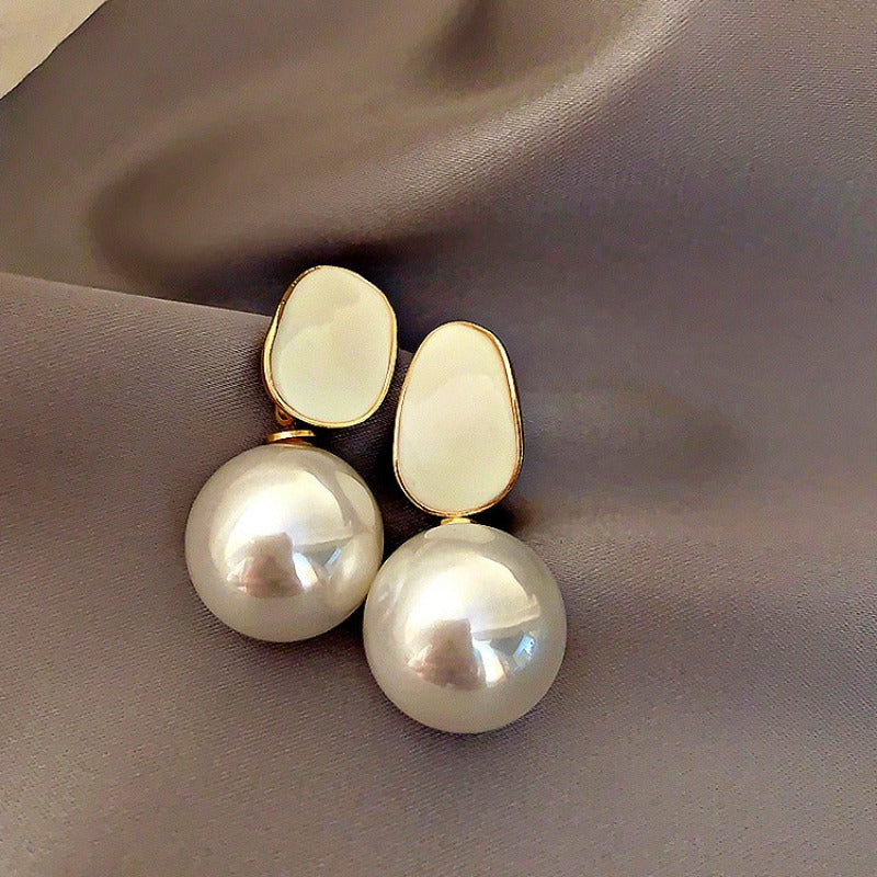 Wholesale S925 Silver Needle Lady Pearl Earrings ACC-ES-LanXiu005