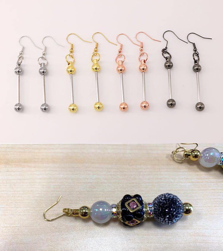 Wholesale Beadable Earrings Bars DIY Beaded Earrings ACC-ES-BF001