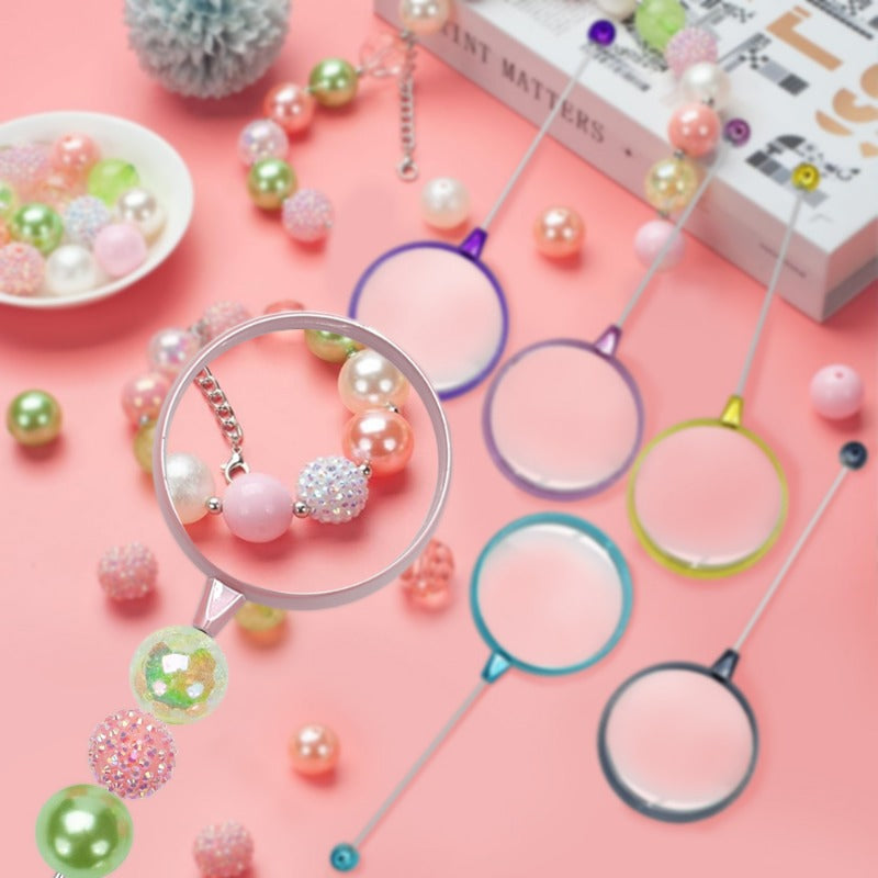 Wholesale DIY Beadable Magnifier DIY Beaded Magnifier Glass Gifts DIY Beaded Gifts ACC-MR-JinBN002