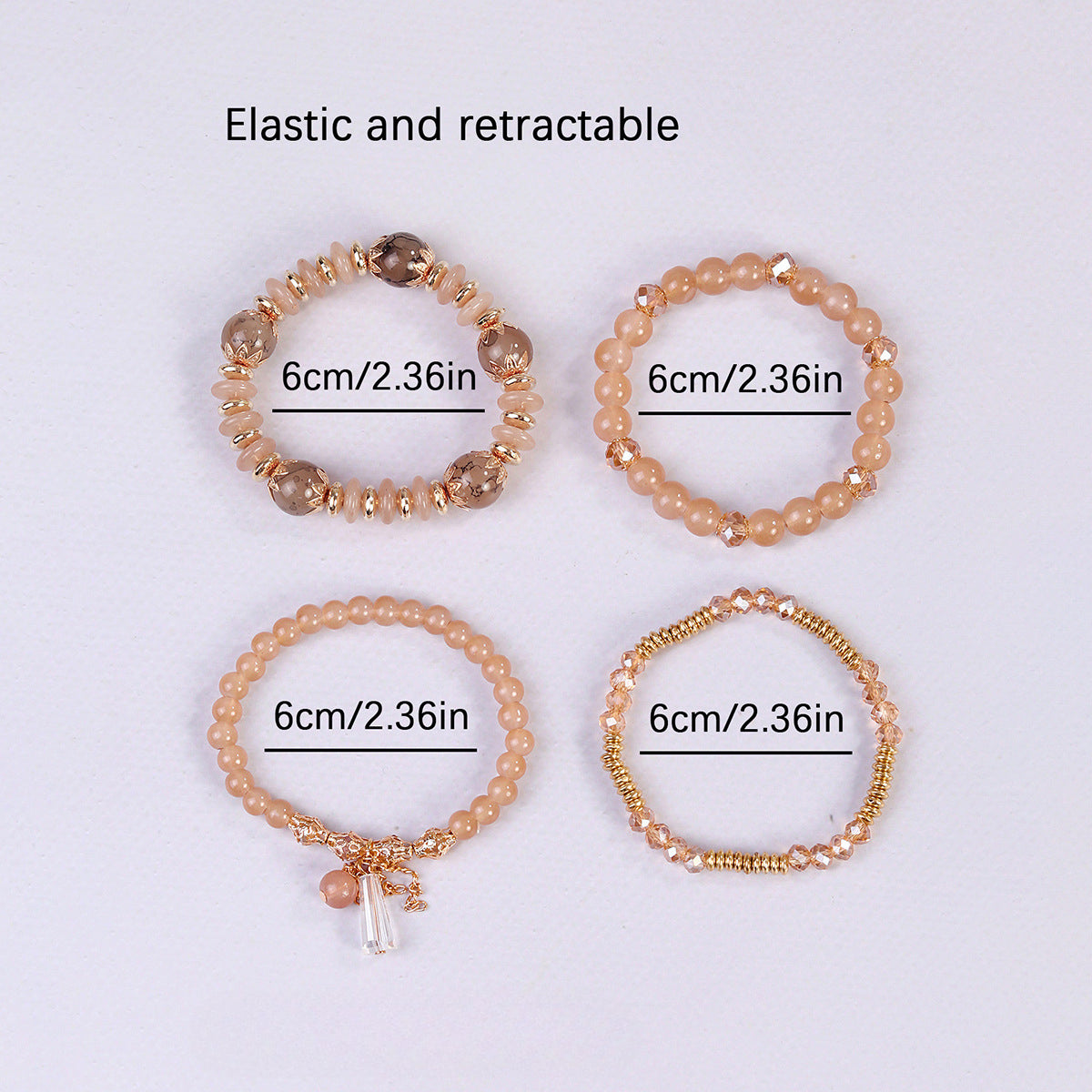 Wholesale Bohemian Crystal Pendant Glass Bracelet ACC-BT-Lijie005