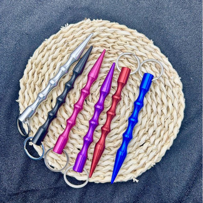 Wholesale 6pcs/set  Aluminum Alloy Pen Shape Hard Keychains ACCHW-KC-KaBiao001